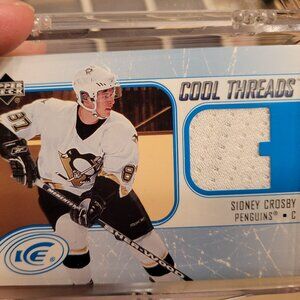 2005-06 Sidney Crosby UD Ice Cool Threads Jersey Rookie RC Pittsburgh Penguins